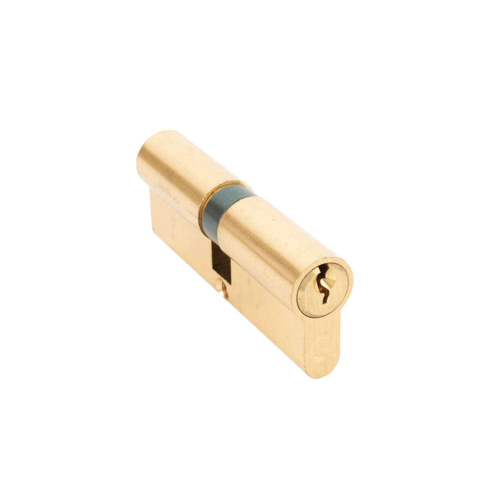 6 pin Door Cylinder 40/40 Keyed Alike Singles - Brass
